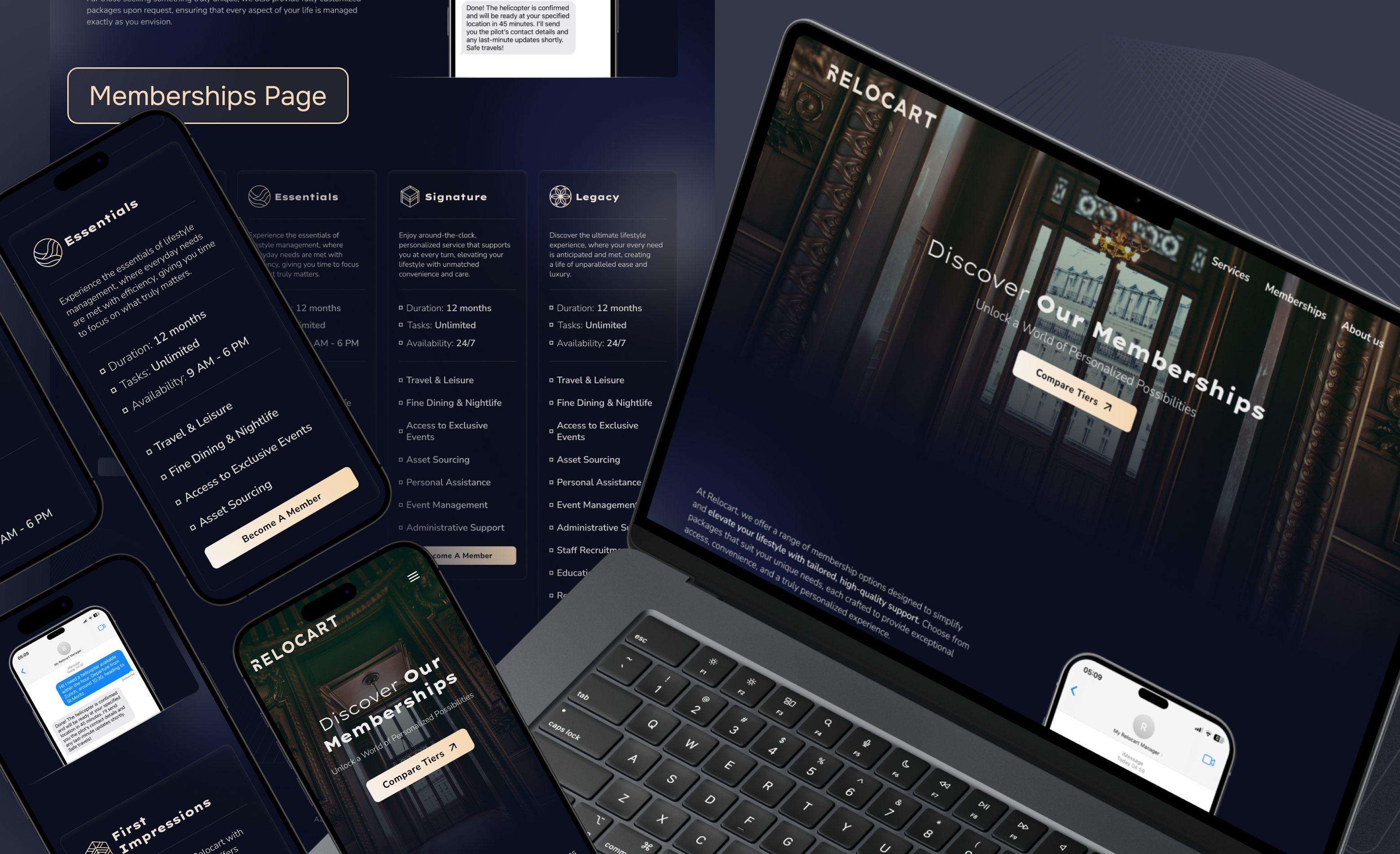 Relocart Membership Page